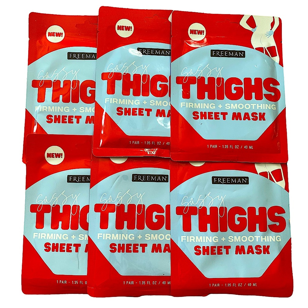 FREEMAN SASSY THIGHS FIRMING & SMOOTHING SHEET MASKS / PACK OF 6